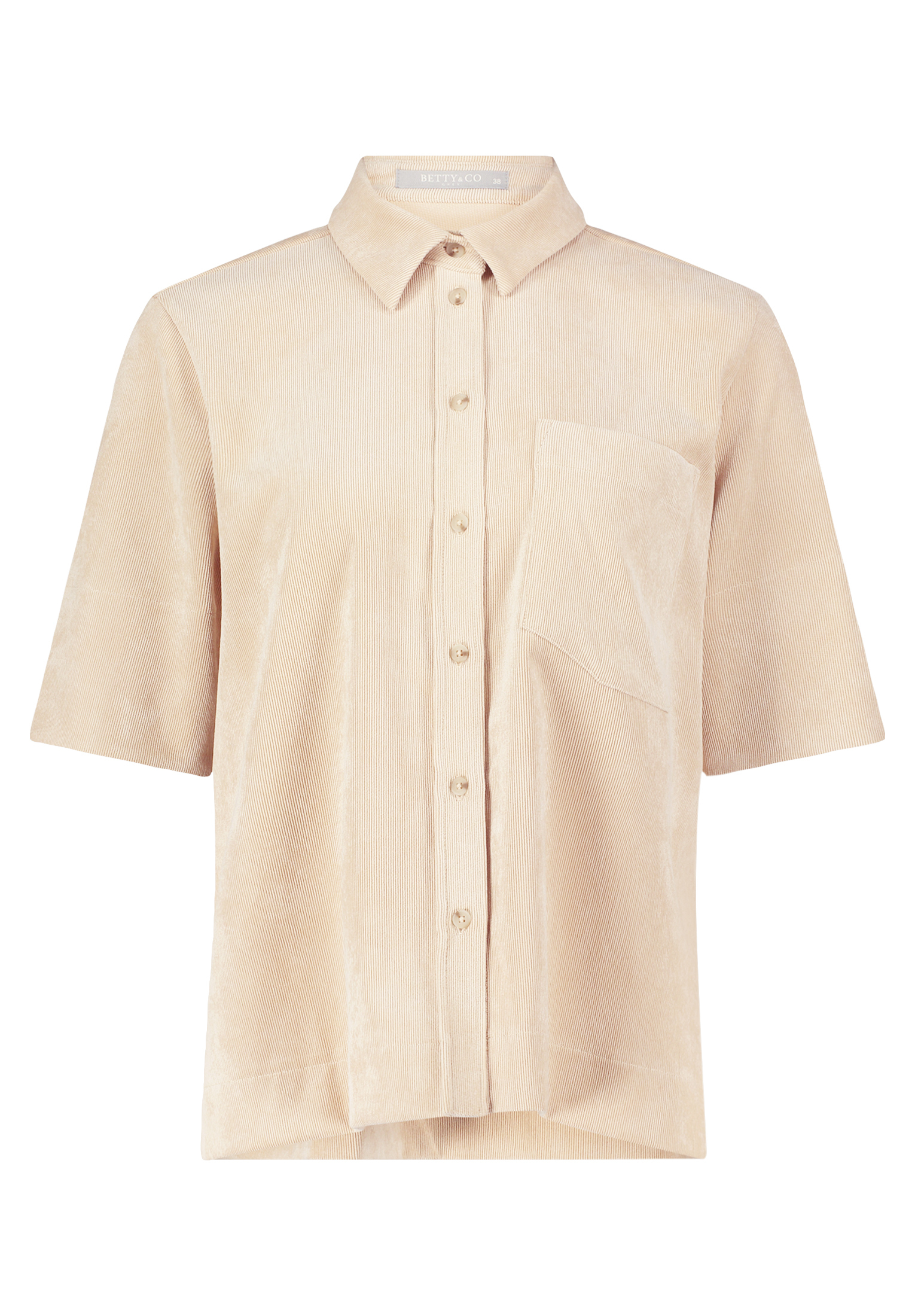 Блуза BETTY & CO Hemd mit aufgesetzten Taschen, цвет Smoke Gray