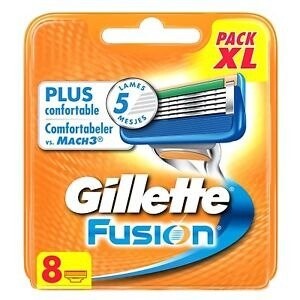 

Сменные лезвия для бритв, 8 шт. Gillette, Fusion