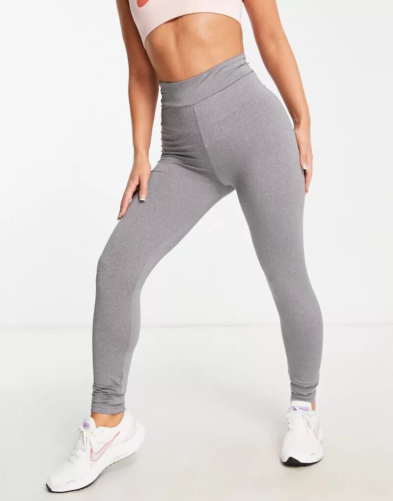 

Серые спортивные леггинсы Threadbare Fitness