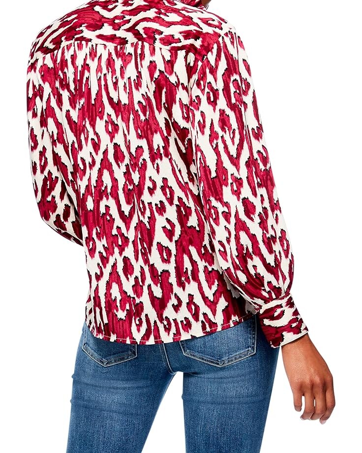 

Топ NIC+ZOE Tribal Ikat Top, цвет Red Multi
