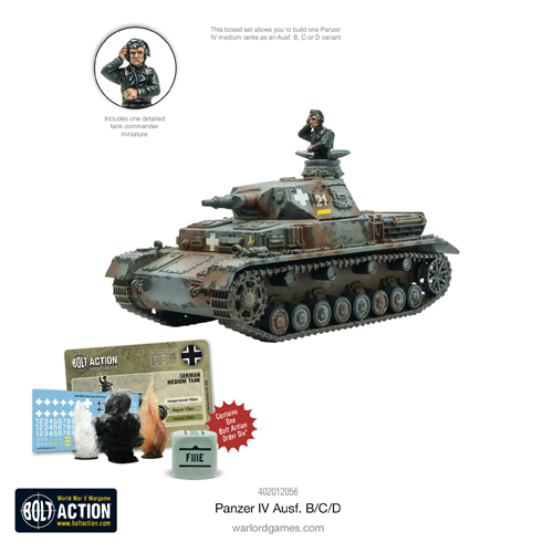 Фигурки Panzer Iv Ausf. B/C/D Warlord Games конструктор panzer ii ausf a