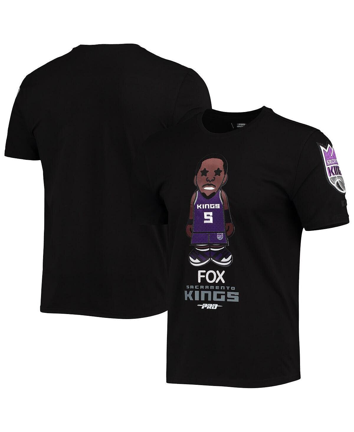 

Мужская черная карикатурная футболка de'aaron fox sacramento kings Pro Standard, черный