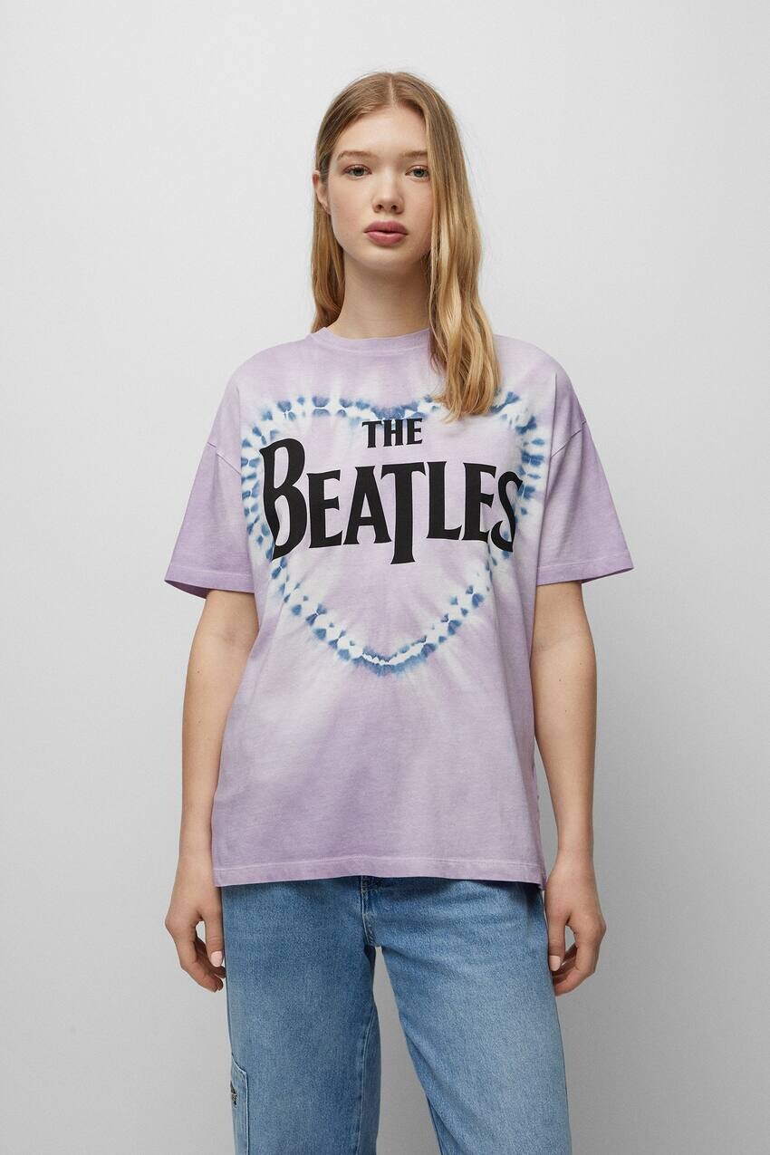 

Футболка The Beatles с принтом тай-дай Pull&Bear