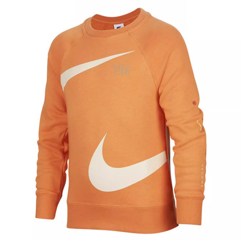 

Свитшот Nike Large Logo Sports Casual, оранжевый/белый
