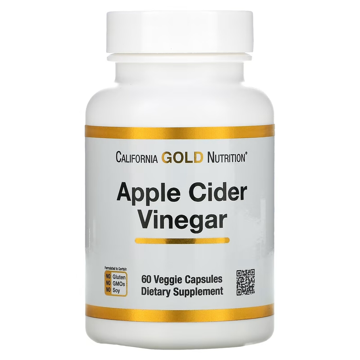 

Яблочный Уксус California Gold Nutrition, 60 растительных капсул