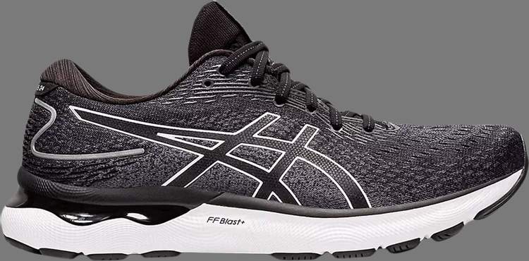 Кроссовки gel nimbus 24 2e wide 'black white' Asics, черный - фото