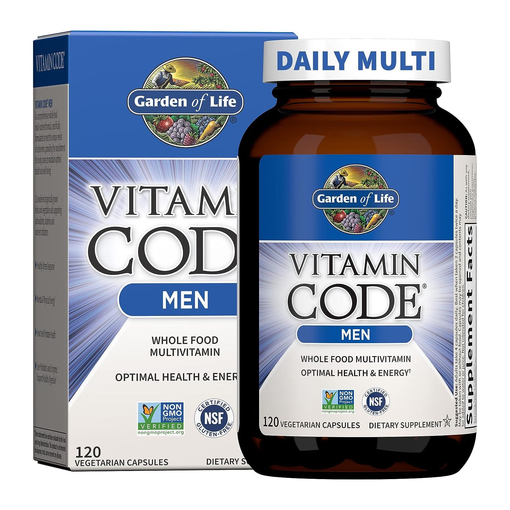 Мультивитамины Garden of Life for Men, 120 капсул