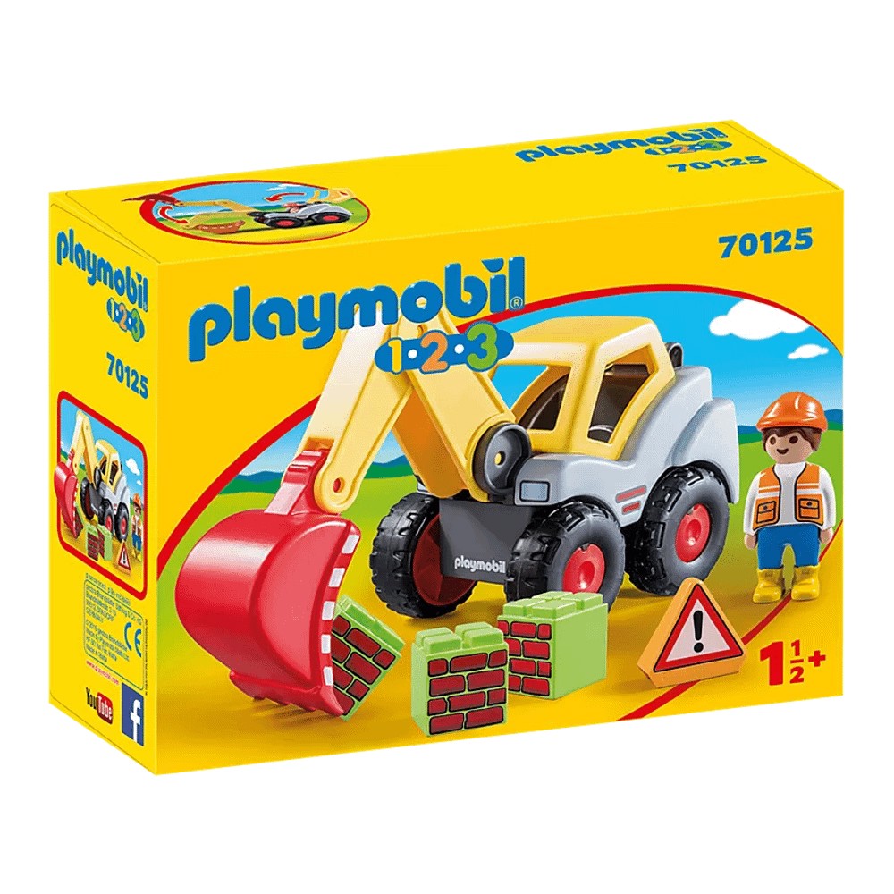 цена Конструктор Playmobil 70125 Экскаватор