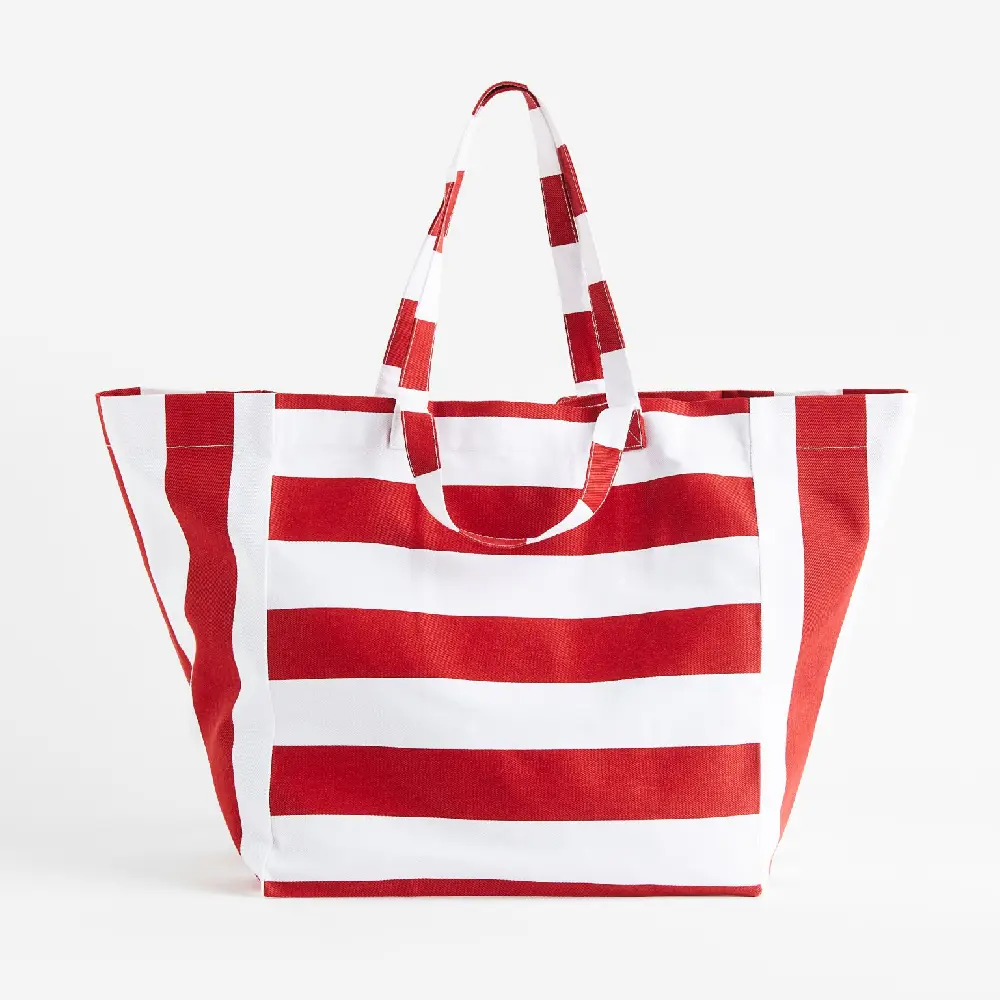 

Пляжная сумка H&M Home Glass, красный/белый