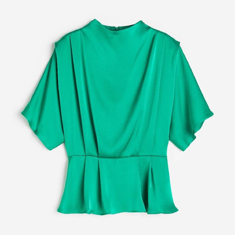 

Блузка H&M Peplum, зеленый