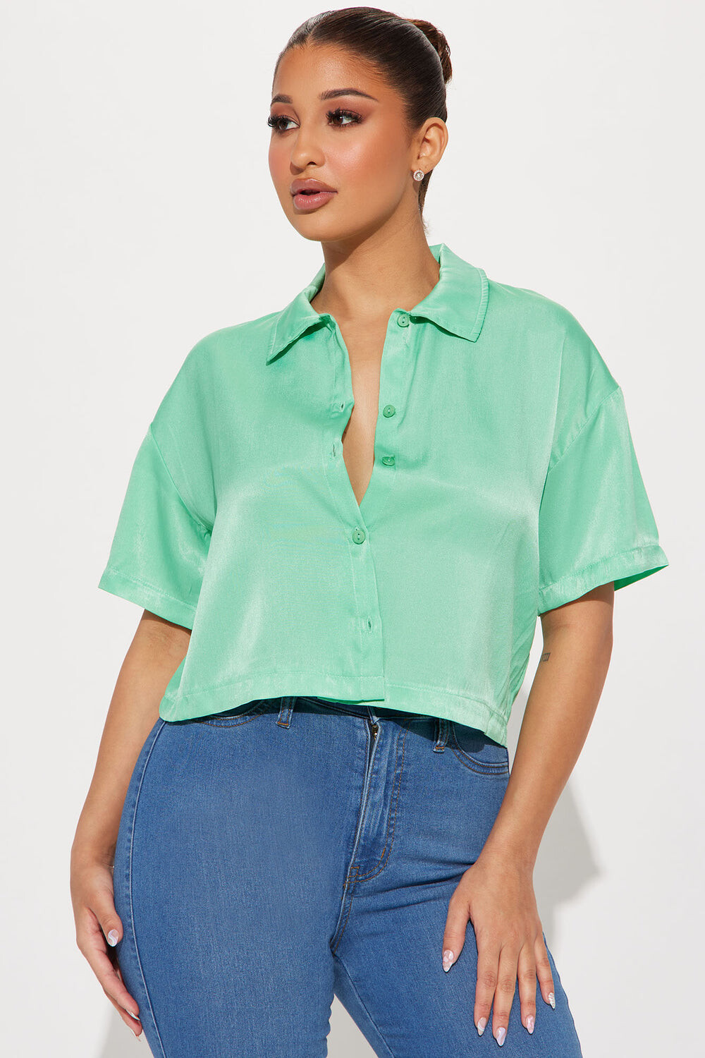 

Рубашка Fashion Nova WT48911, мятный