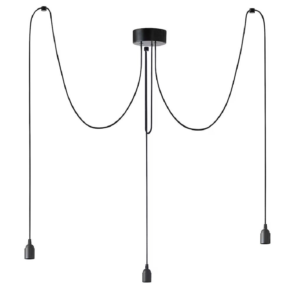 

Потолочный светильник Ikea Bengtsbol 3 LED, черный