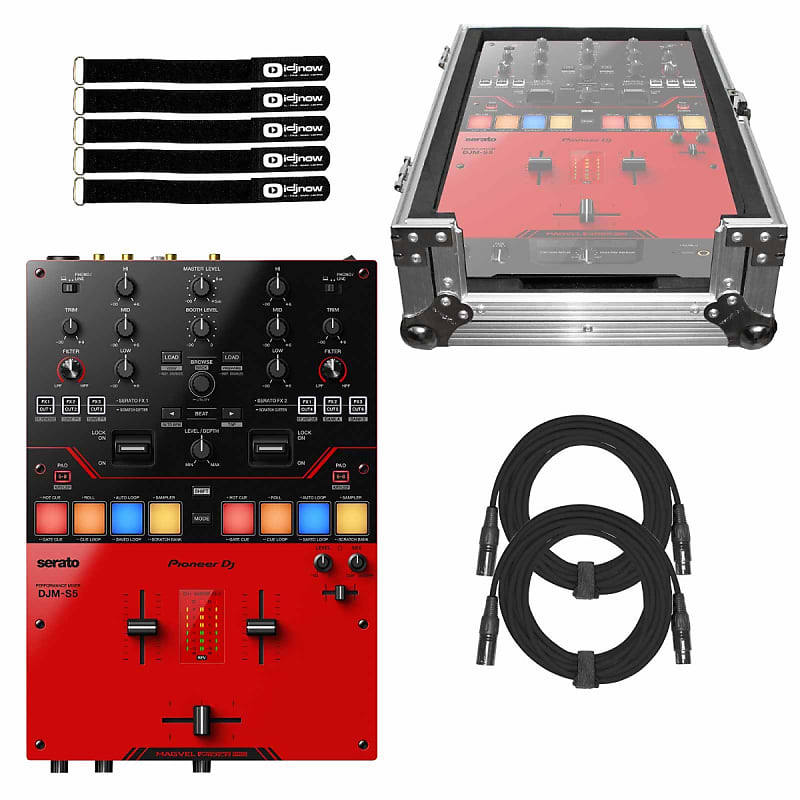 

Pioneer DJ DJM-S5 2-канальный скретч-микшер Serato DVS Battle Ready с чехлом Pioneer DJ DJM-S5 2-Channel Serato DVS Battle Ready Scratch Mixer w Case