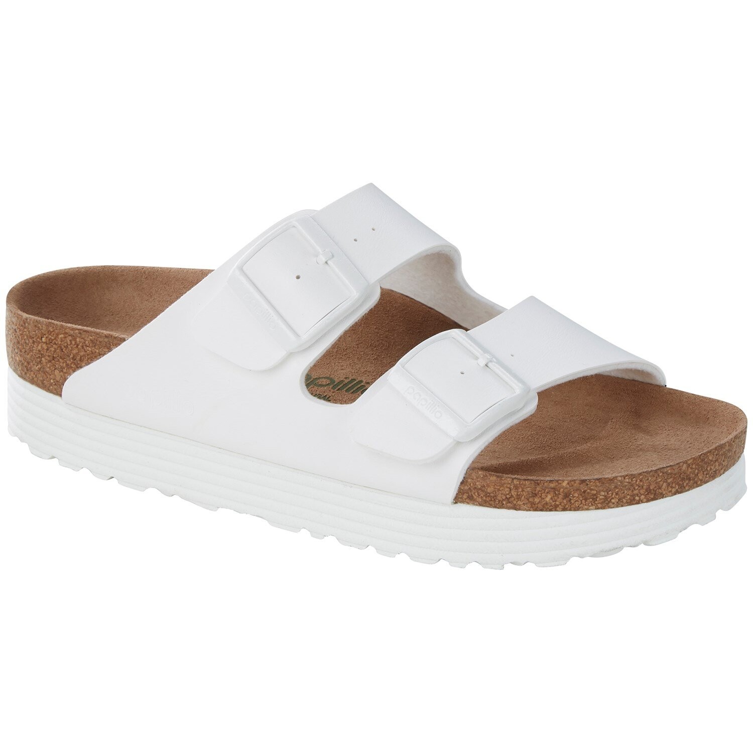

Сандалии на платформе Birkenstock Arizona Birko-Flor, белый
