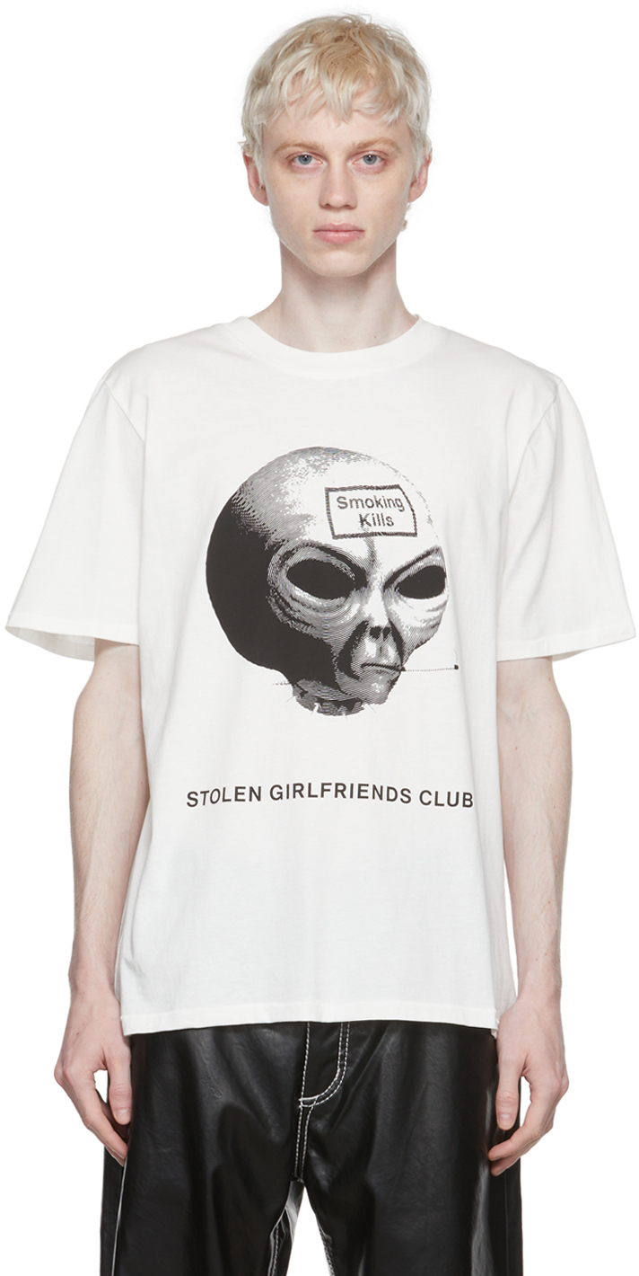 

Белая футболка из органического хлопка Stolen Girlfriends Club