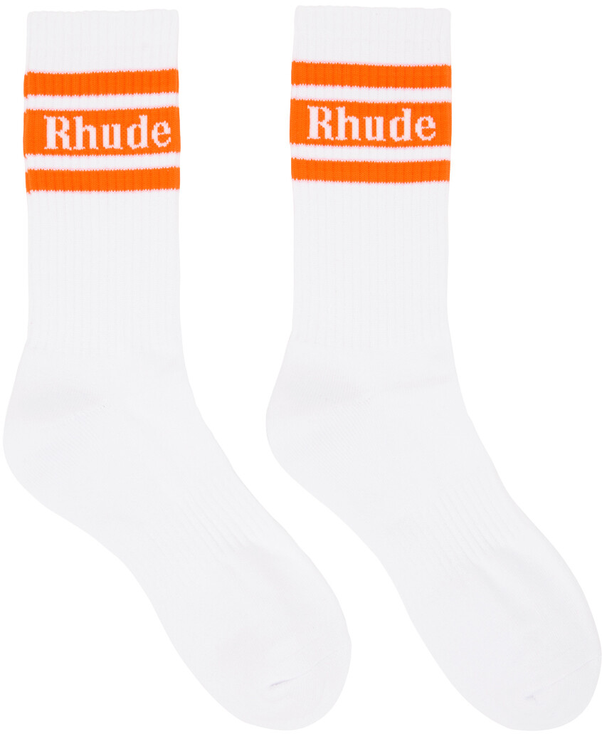 

Белые носки в полоску Rhude