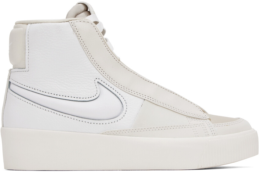 

Off-White & White Blazer Mid Кроссовки Victory Mid Nike