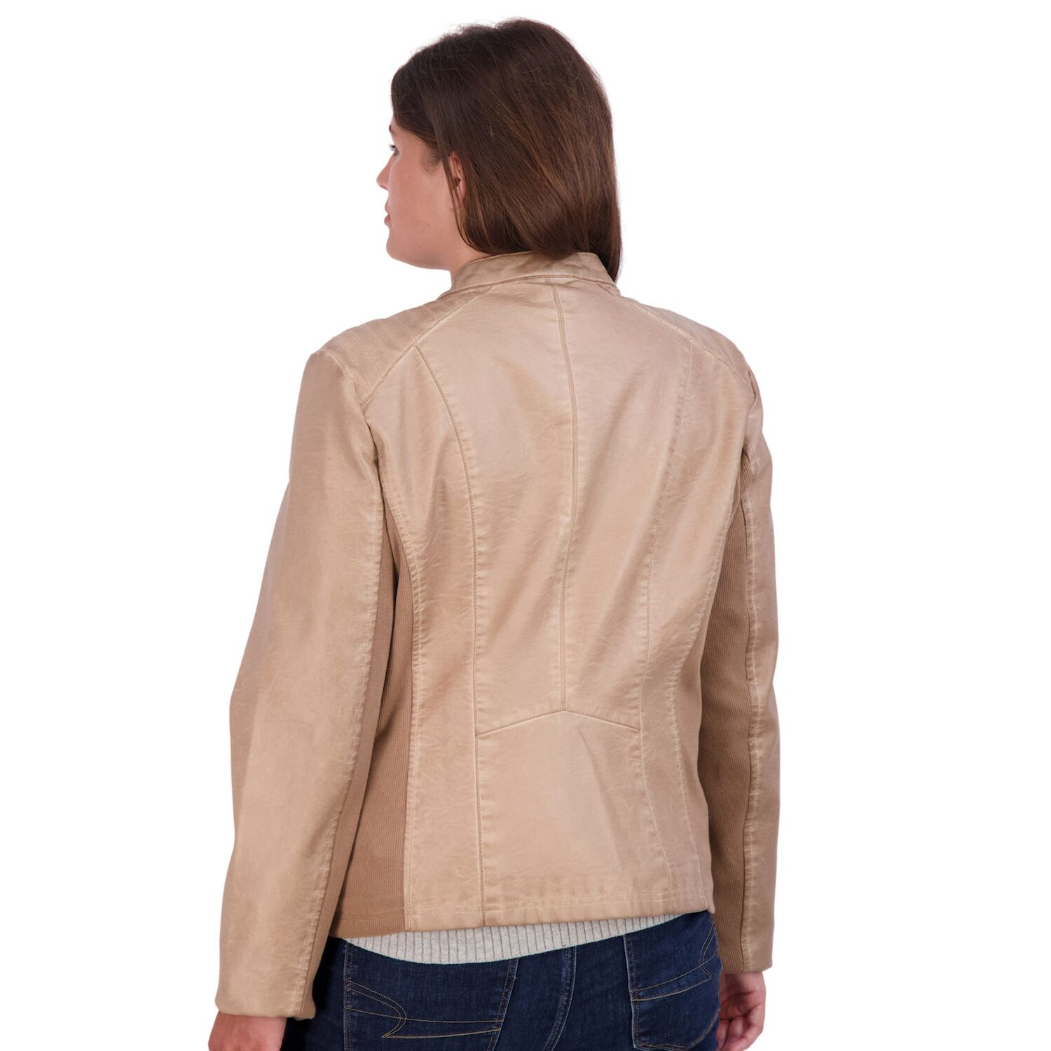 

Гоночная куртка из искусственной кожи Sebby Collection больших размеров Sebby Collection