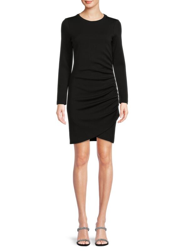 

Асимметричное платье с рюшами Saks Fifth Avenue Black