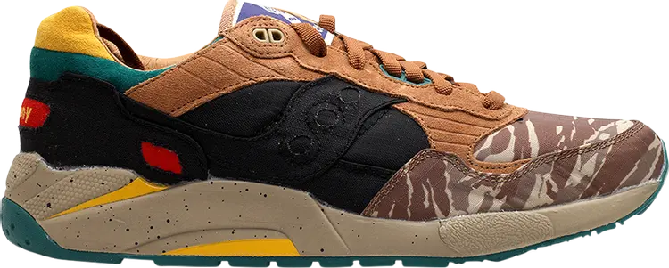 

Кроссовки Saucony Bodega x G9 Shadow 5 Tiger Camo, черный