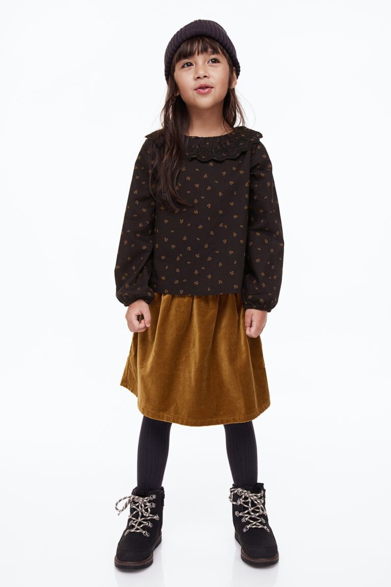 

Комплект из 2 предметов из хлопка H&M, черный/темно-бежевый