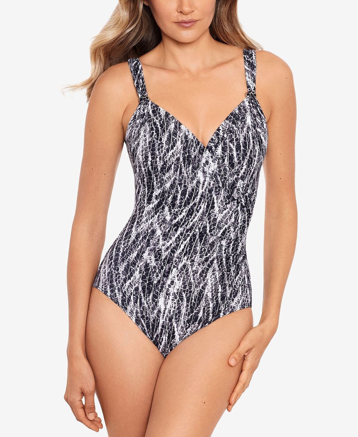 

Слитный купальник chevron python siren Miraclesuit, мульти, Коричневый