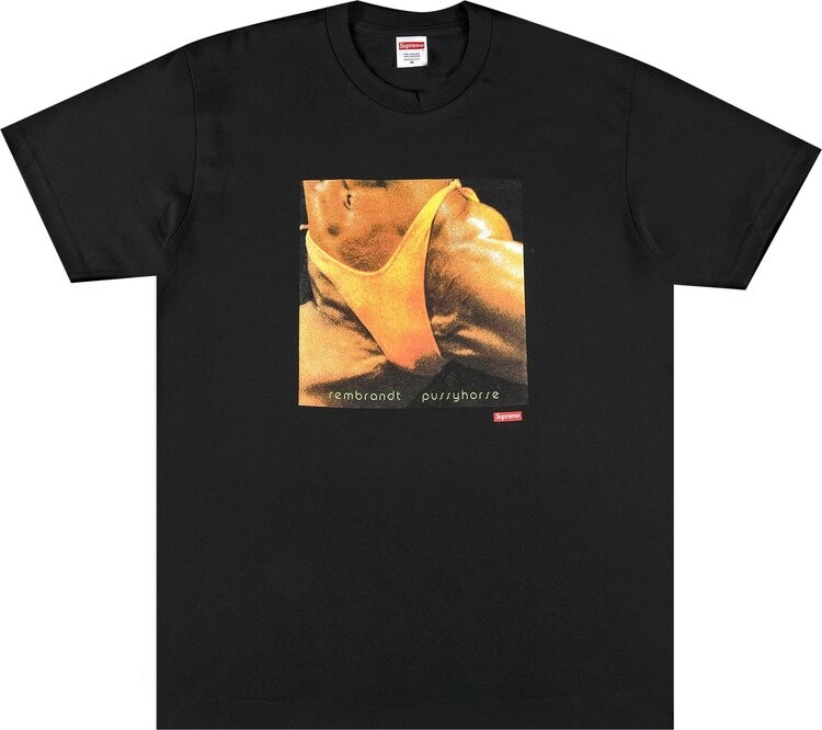 

Футболка Supreme x Butthole Surfers Rembrandt Pussyhorse Tee 'Black', черный