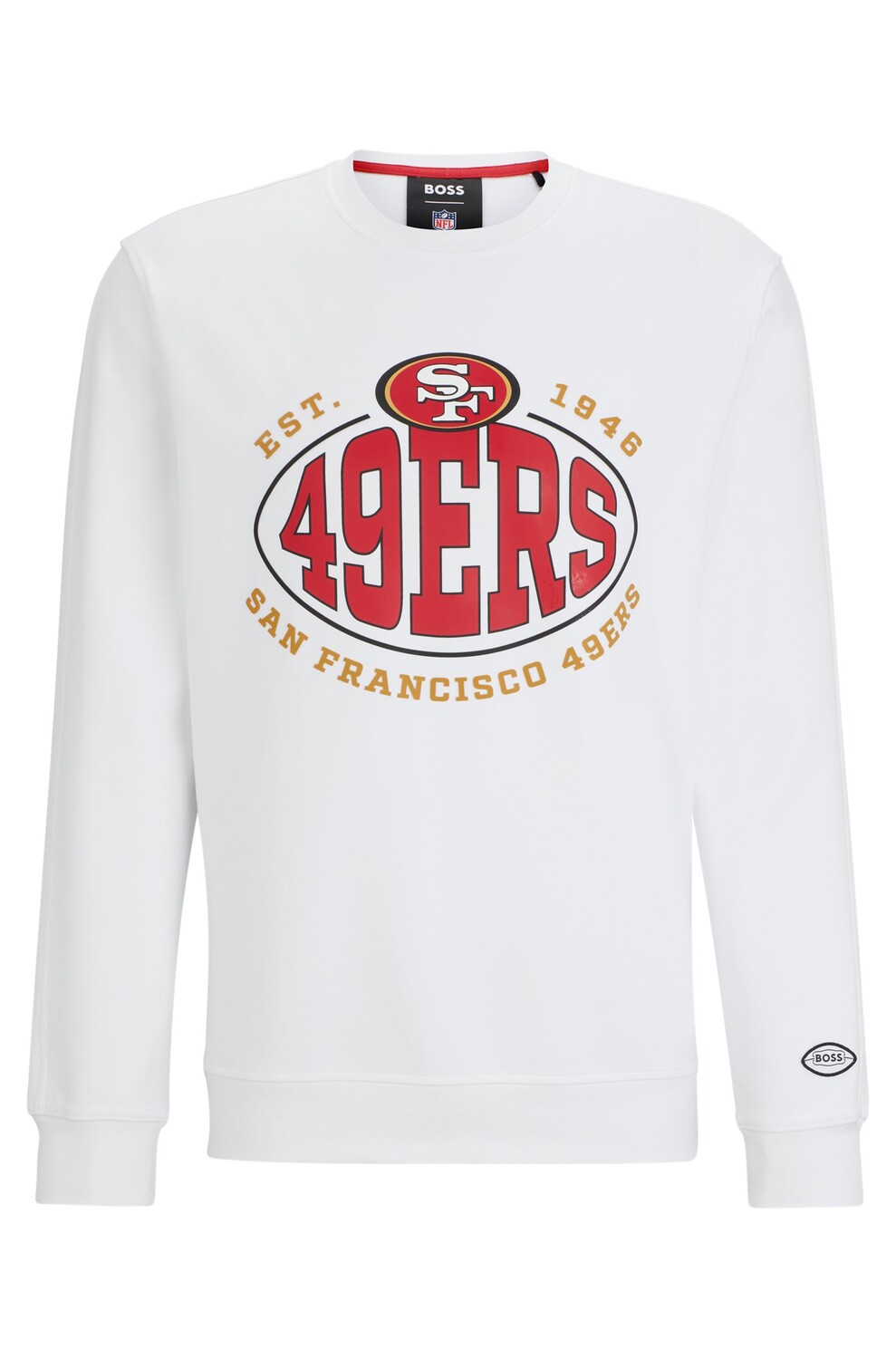 

Свитшот Boss X Nfl Cotton-blend With Collaborative Branding 49ers, белый