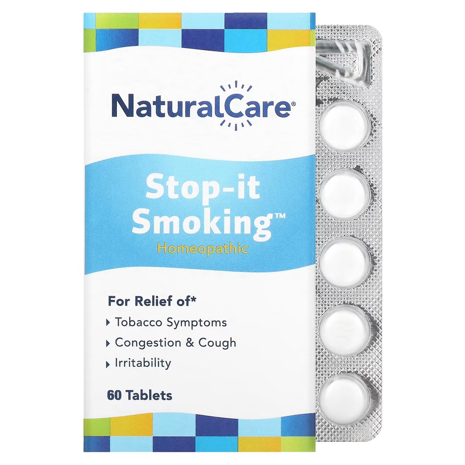 

NaturalCare Stop-it Smoking таблетки для детоксикации без никотина, 60 таблеток