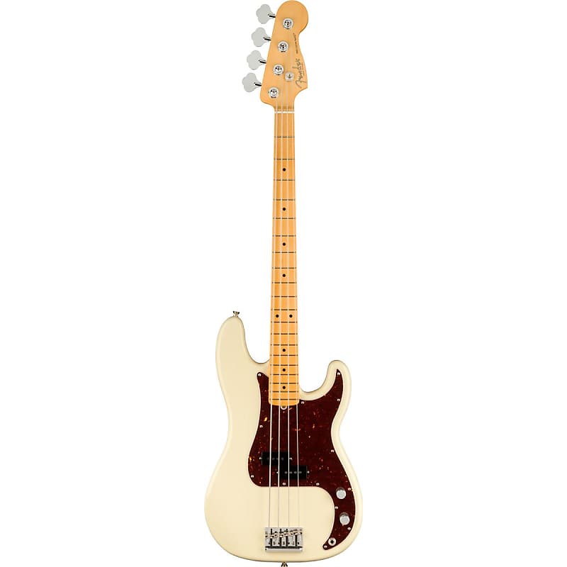 Бас-гитара Fender American Professional II Precision, кленовый гриф, олимпийский белый