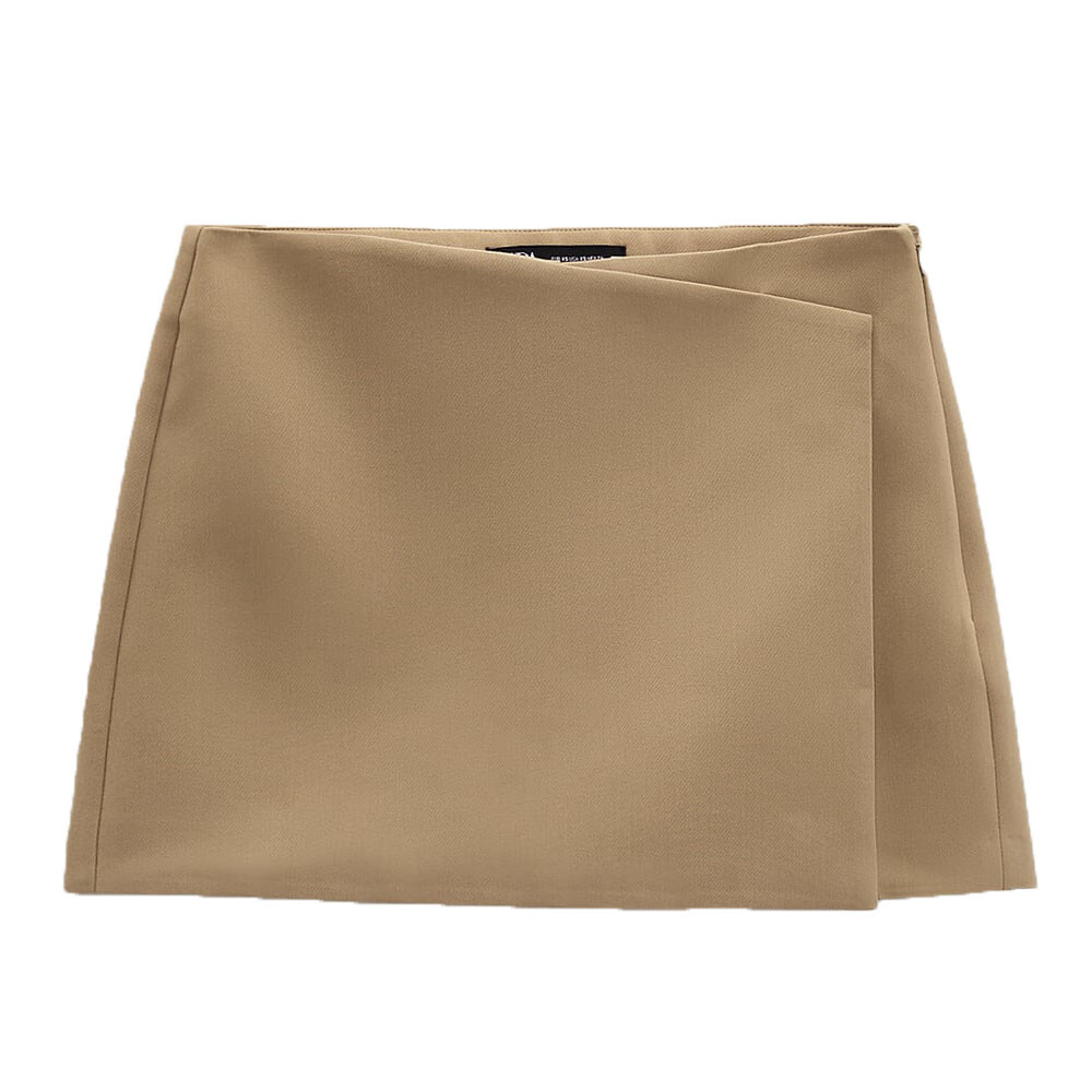 

Шорты Zara Asymmetric, бежевый