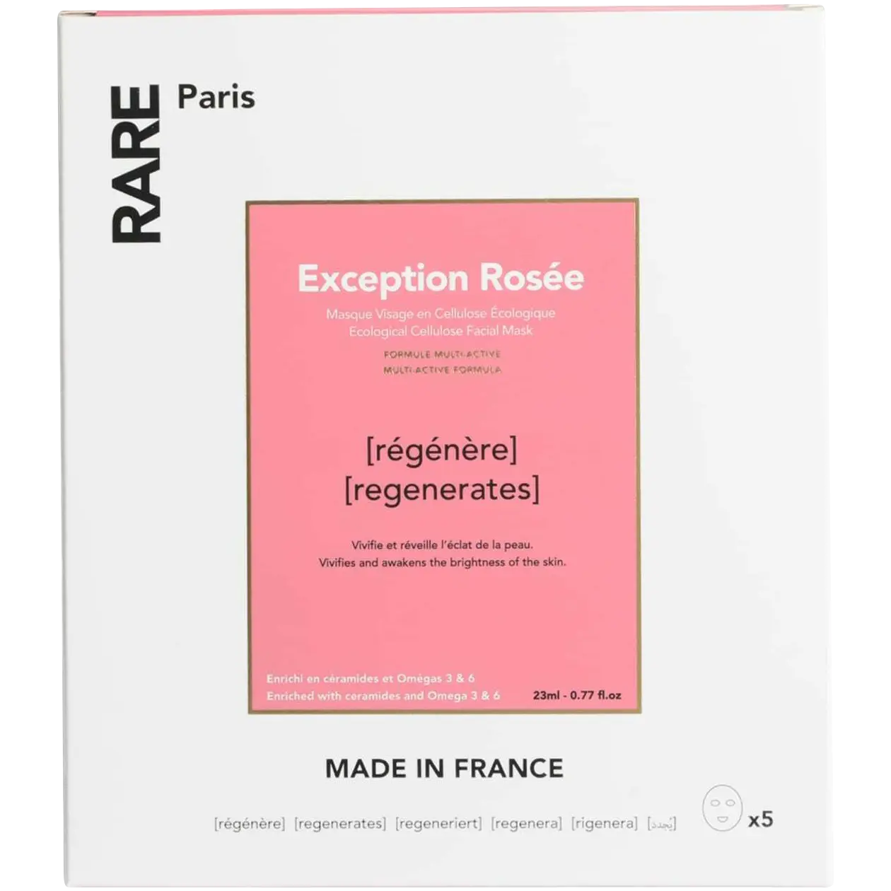 

Rare Paris набор: регенерирующая маска для лица, 5x23 мл
