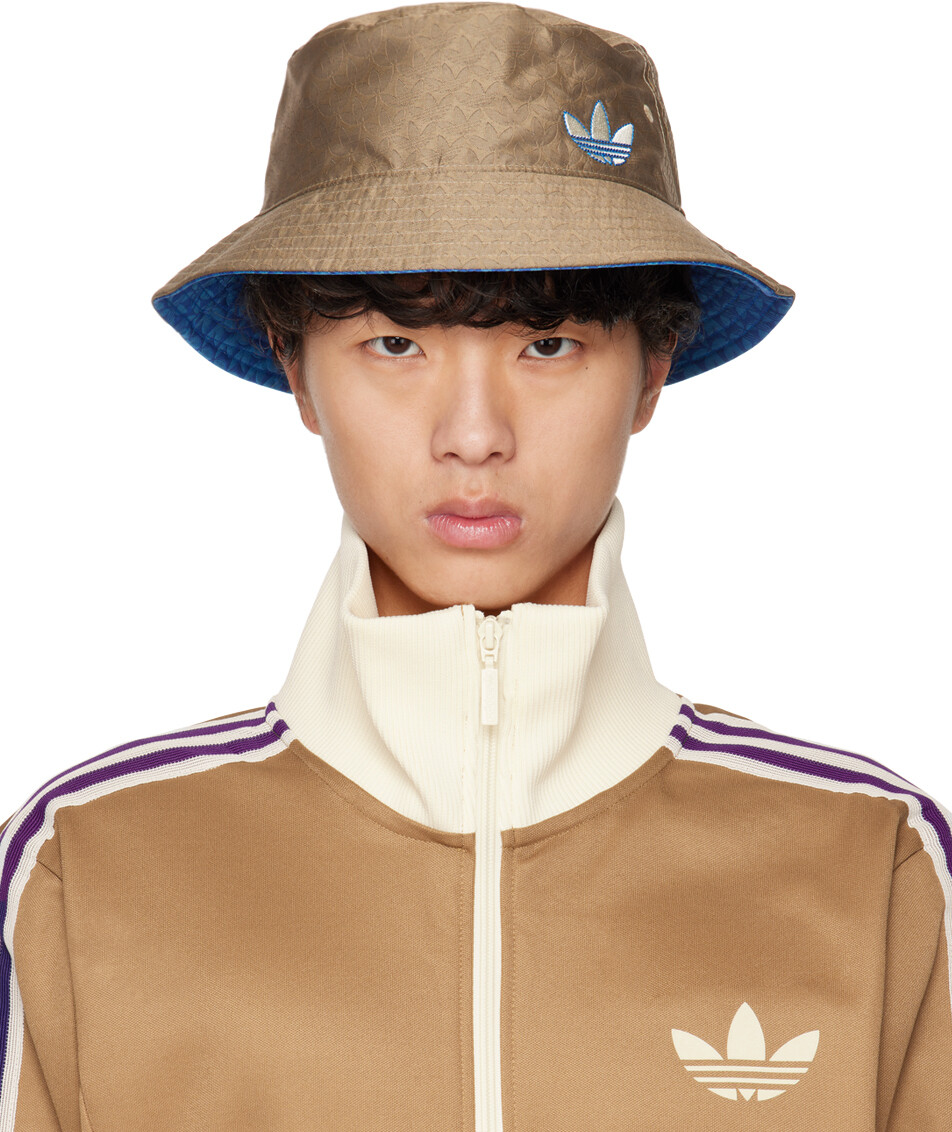 

Серо-голубая двусторонняя панама Adicolor 70-х adidas Originals