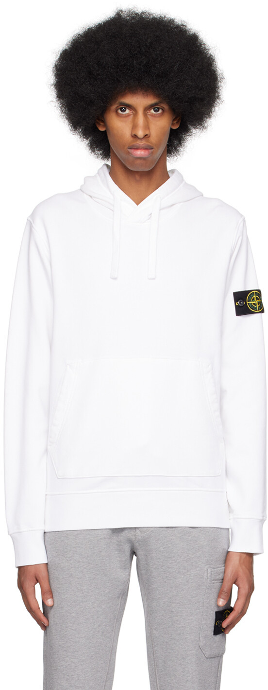 

Худи с белыми нашивками Stone Island