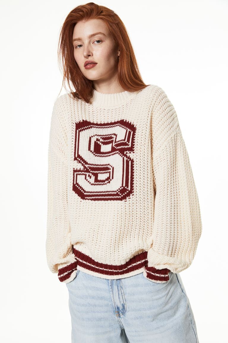 

Жаккардовый свитер оверсайз H&M