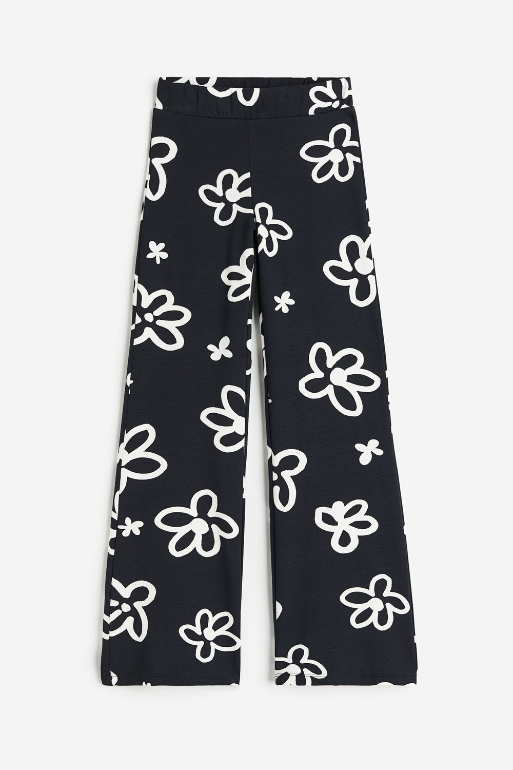 

Леггинсы H&M Floral Flared, черный