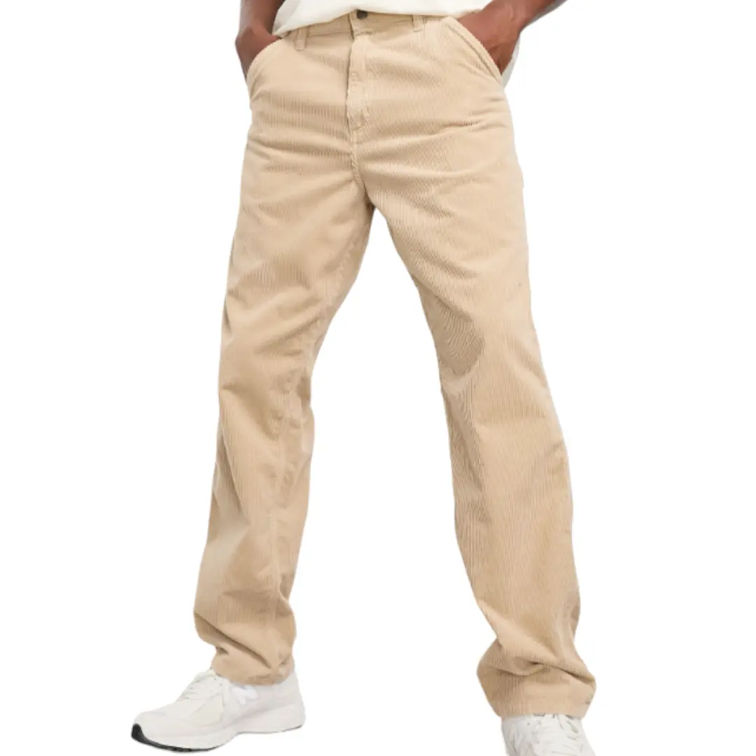 

Брюки Carhartt WIP Single Knee Corduroy Relaxed Straight, бежевый