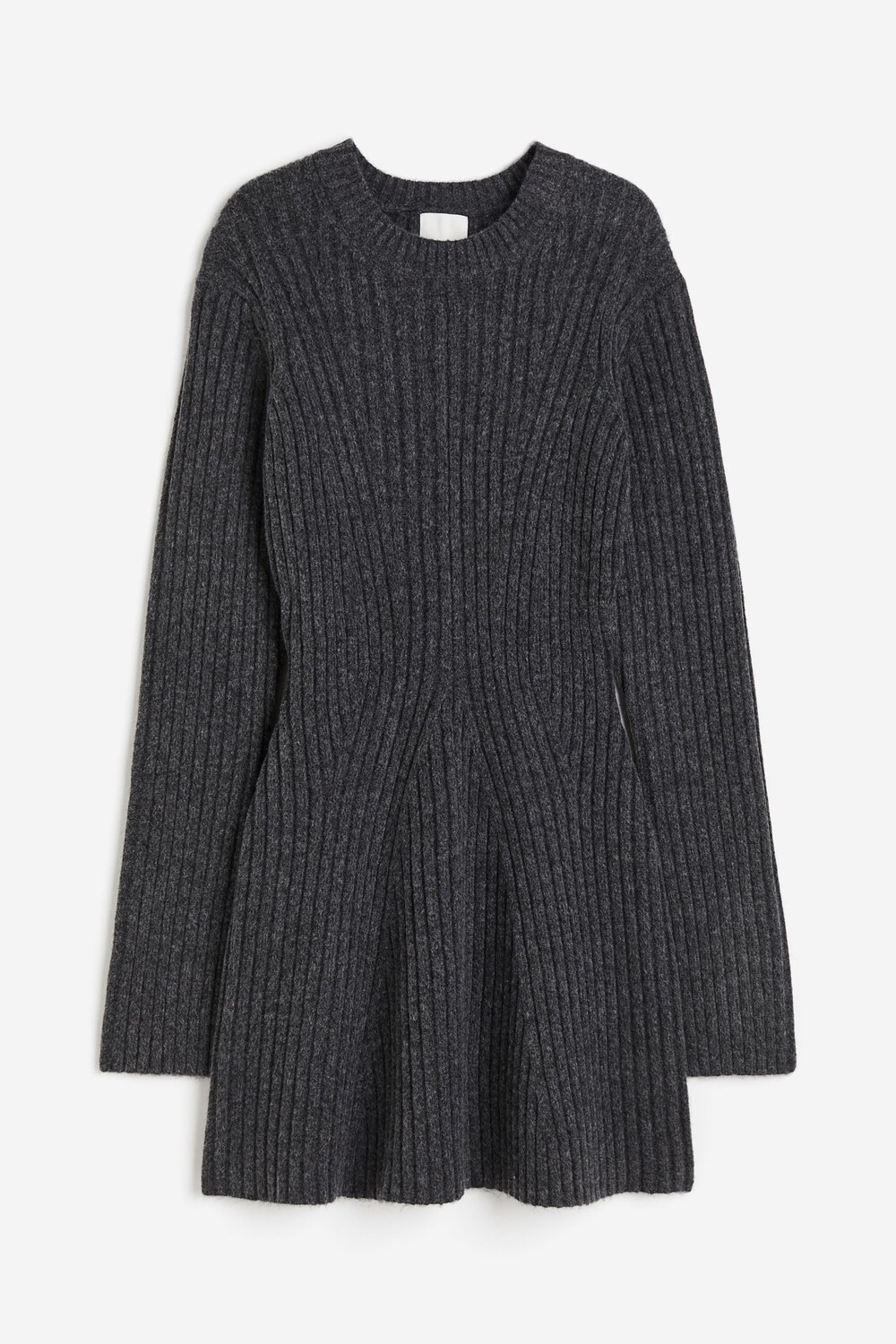

Платье H&M Rib-knit, темно-серый