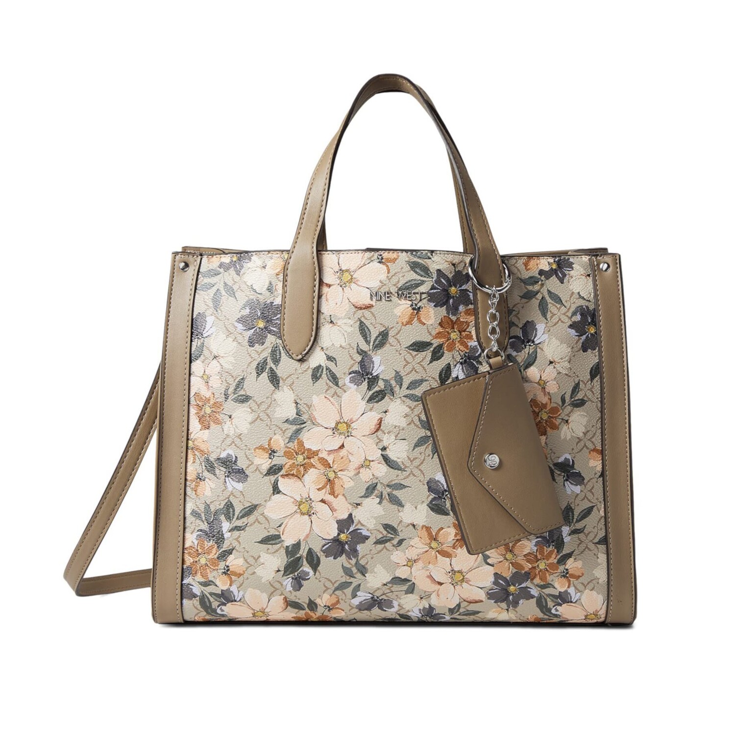 

Сумка-тоут Nine West Candance Carryall, светло-коричневый/мультиколор
