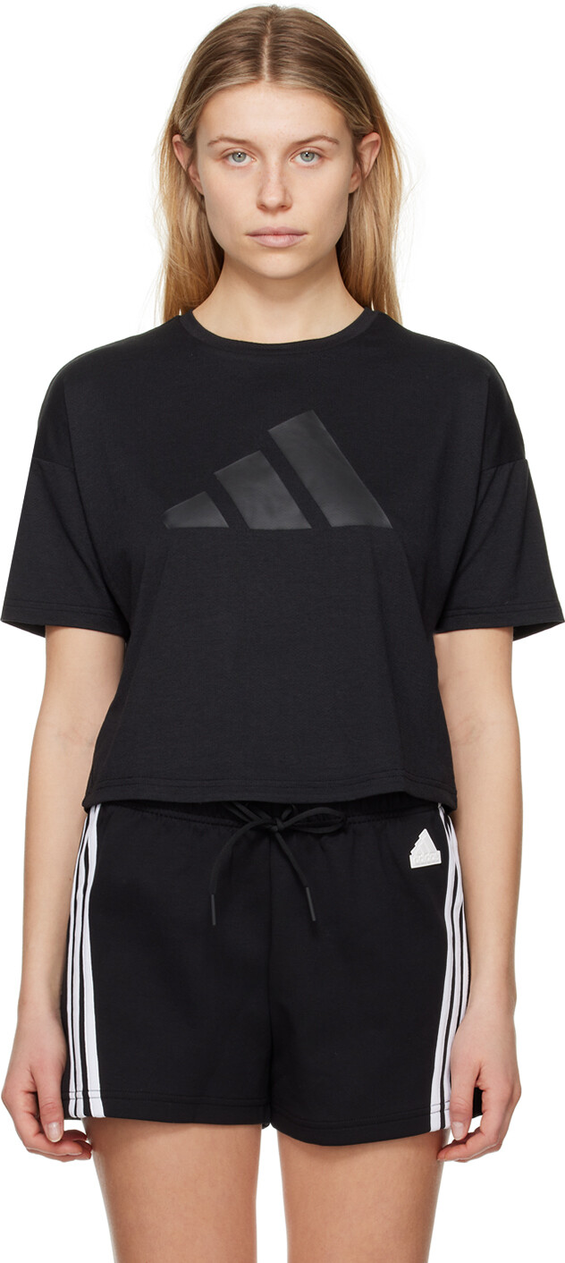 

Черная футболка с принтом adidas Originals, Черный