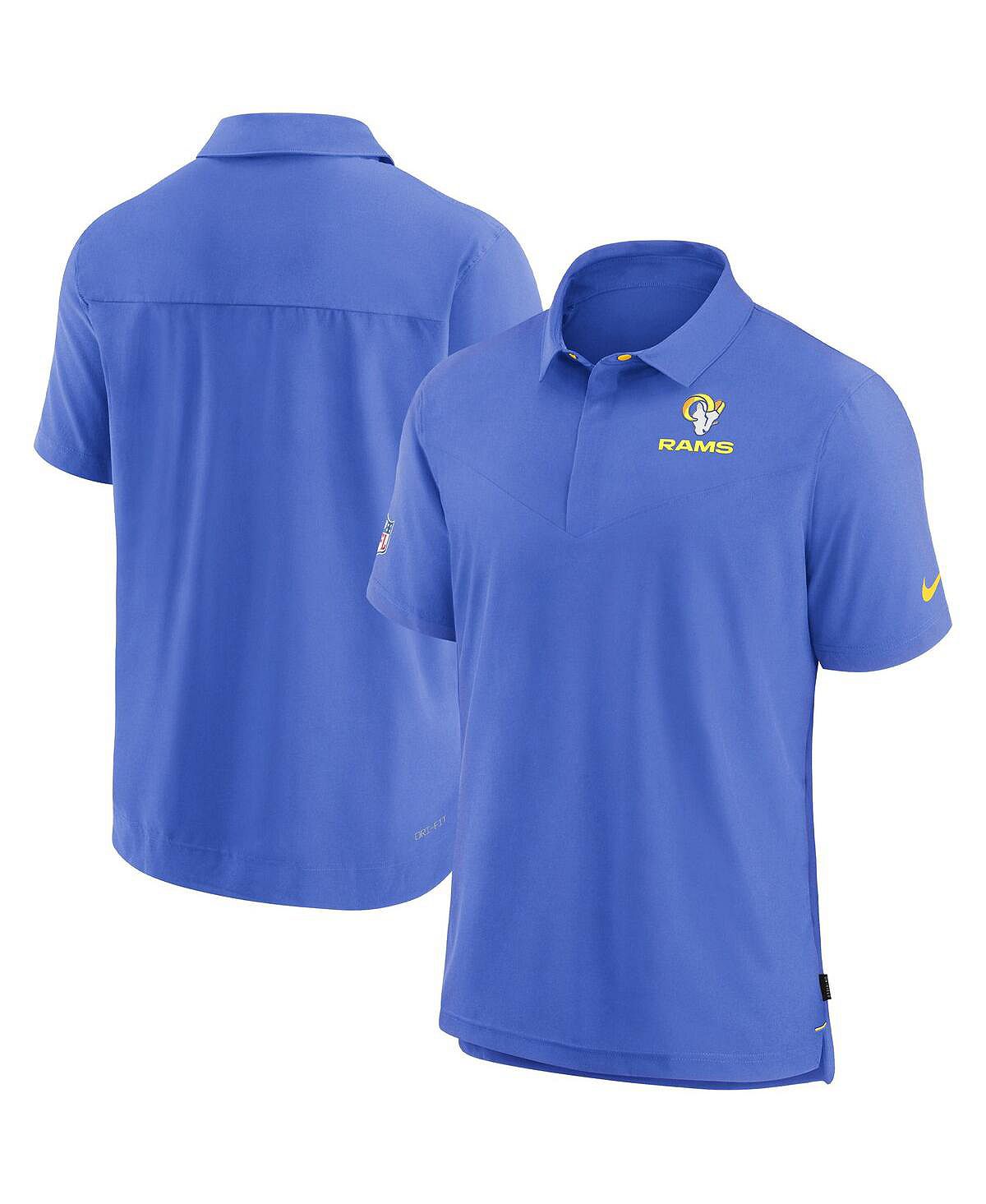Мужская рубашка-поло Royal Los Angeles Rams Lockup Performance Nike