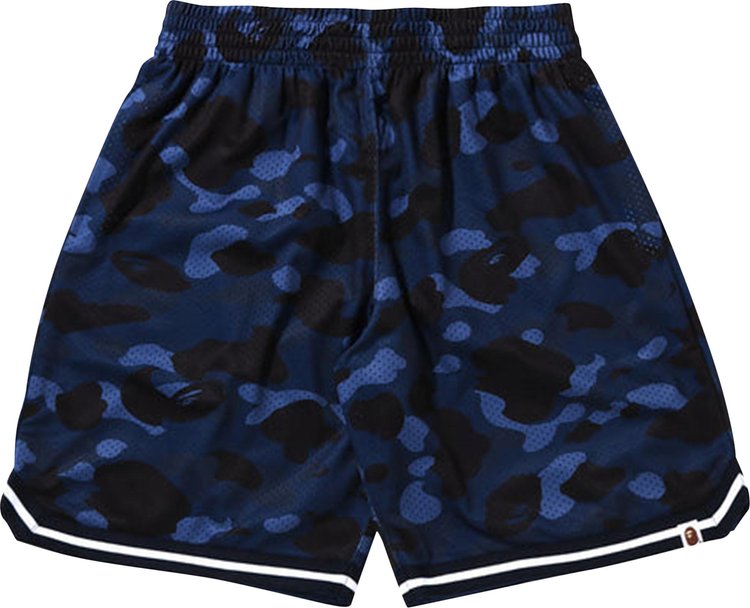 Шорты BAPE Color Camo Wide Fit Basketball Shorts 'Navy', синий