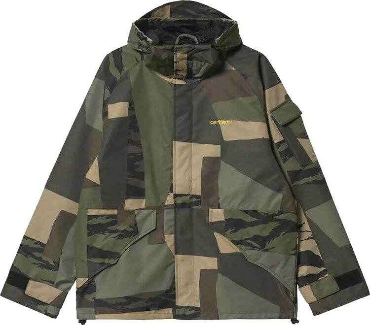 

Куртка Carhartt WIP Prospector Jacket 'Camo Mend/Popsicle', разноцветный