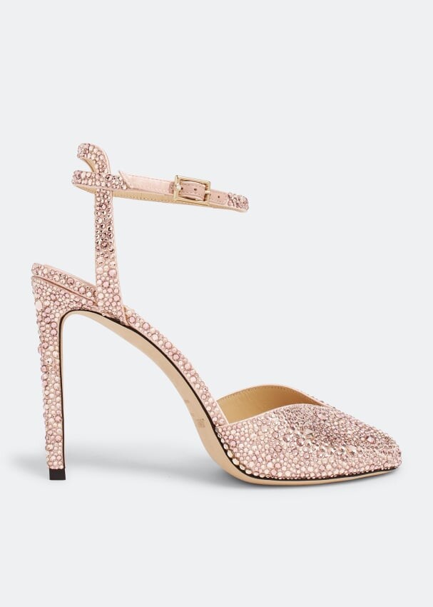 

Сандалии JIMMY CHOO Sacora 100 sandals, розовый