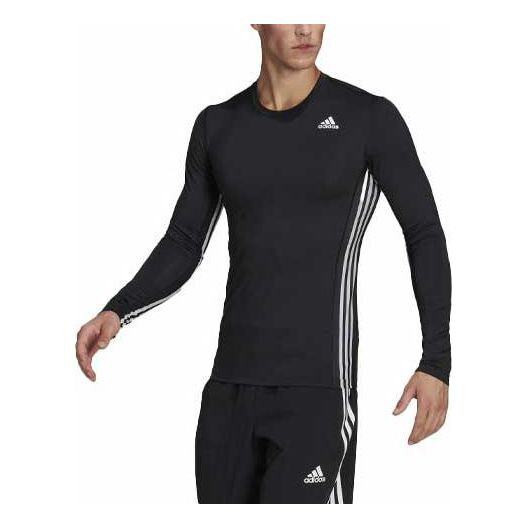 

Футболка Adidas TF Turf 3s Uv Tee Casual Breathable Sports Gym Long Sleeves Black, Черный