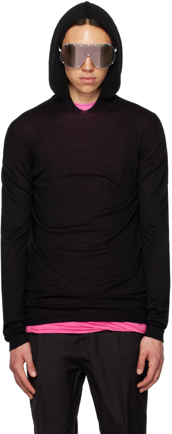 

Черная полупрозрачная худи Rick Owens, Черный