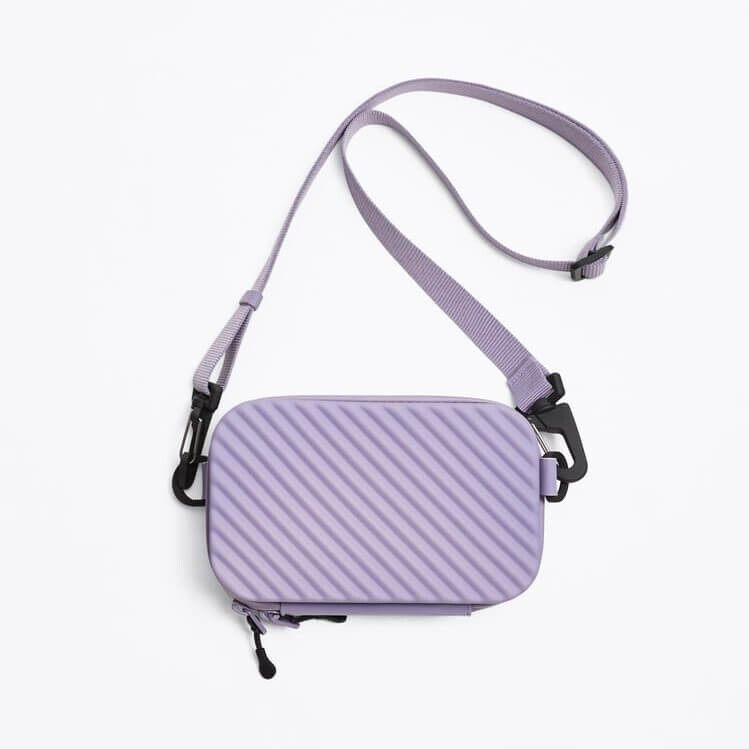 

Сумка Zara Rigid Crossbody, светло-фиолетовый