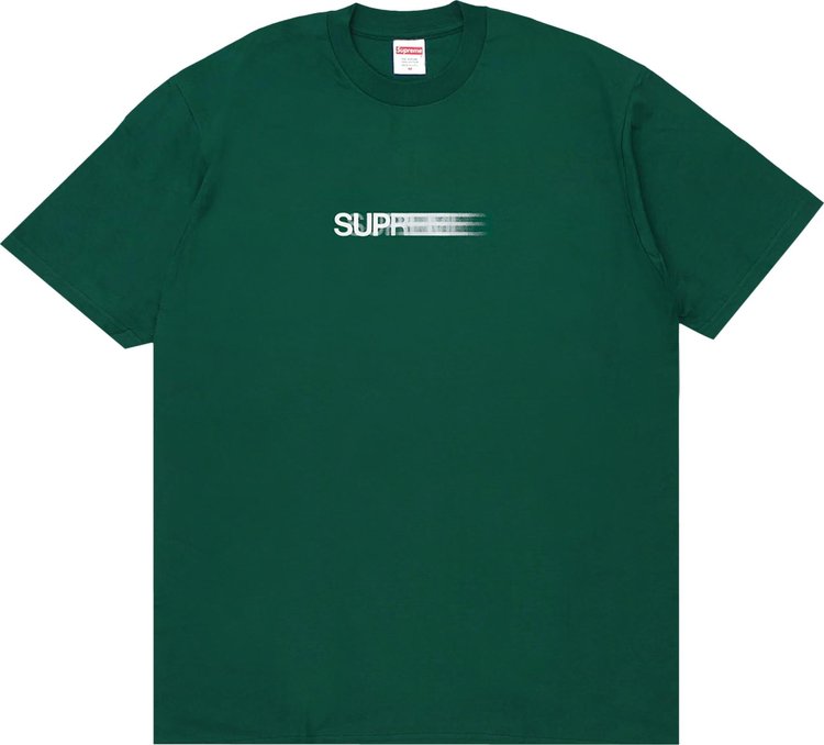 Футболка Supreme Motion Logo Tee 'Dark Green', зеленый футболка supreme motion logo tee black черный