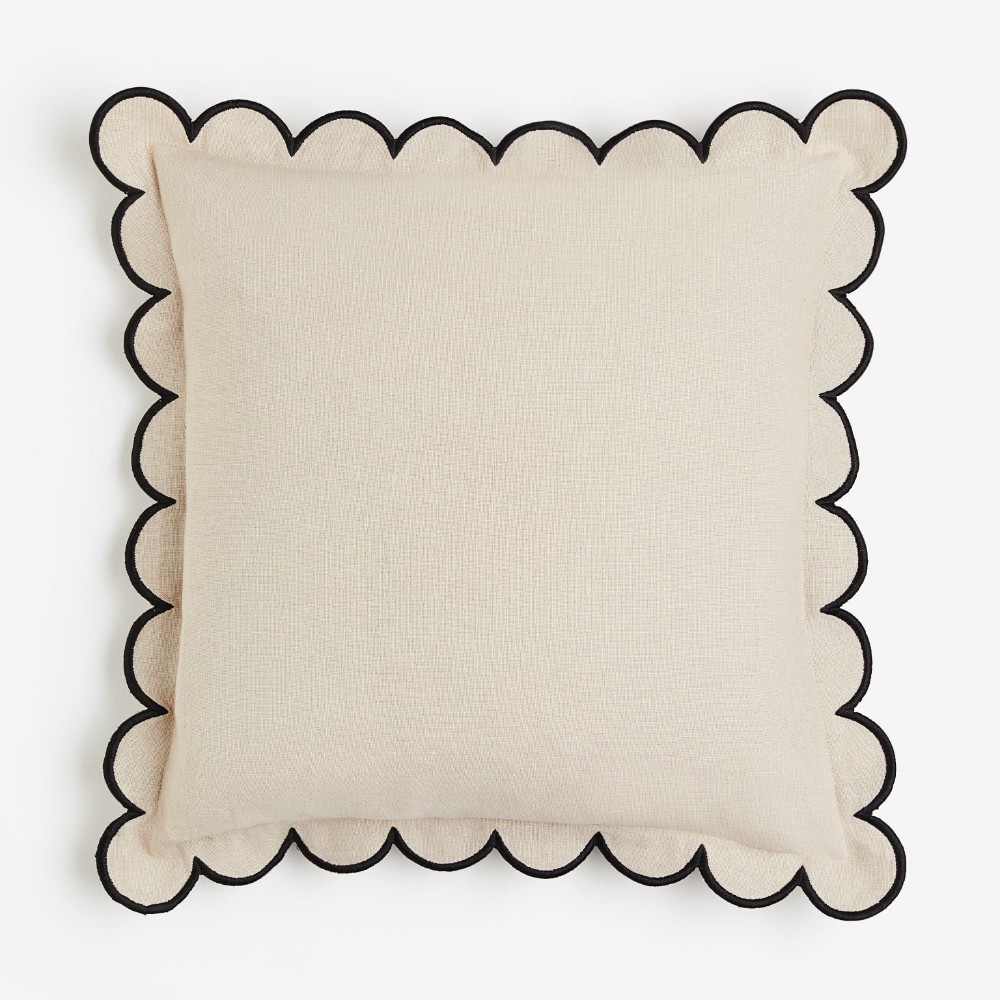 Декоративная наволочка H&M Home Linen-blend, бежевый декоративная наволочка гарри стили наволочка из хлопка и льна диванная подушка домашний декор