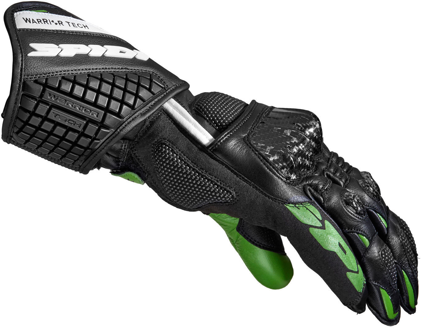 Перчатки Spidi Carbo 5, черный/зеленый перчатки зеленый